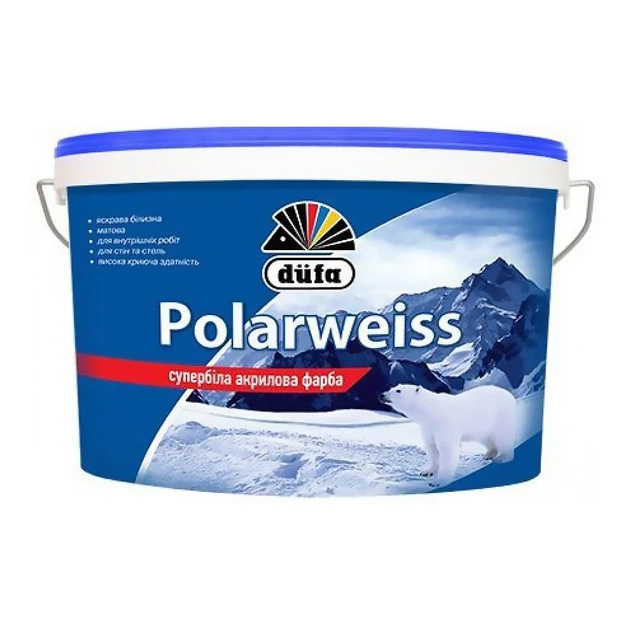 Dufa D605 Polarweiss  2,5л (3,5кг) супербіла акрилова фарба