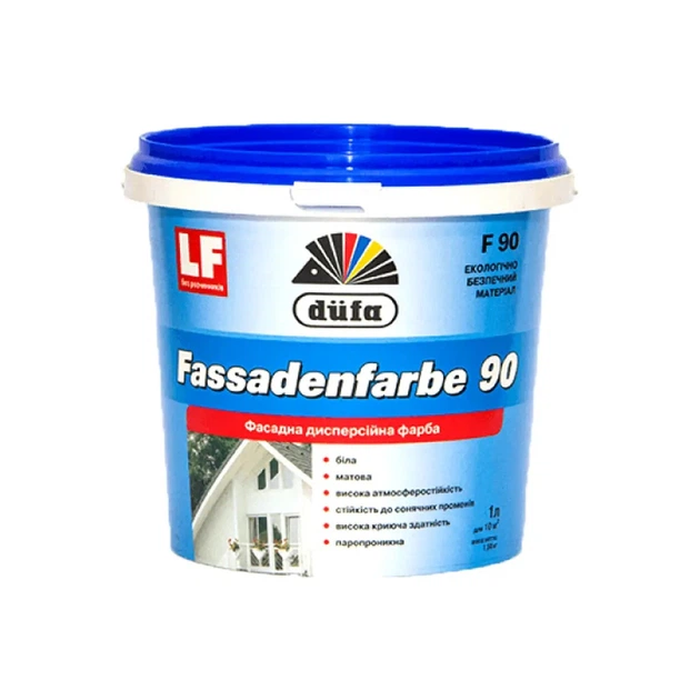 Dufa F90 Fassadenfarbe  1л (1,4кг) фасадна матова