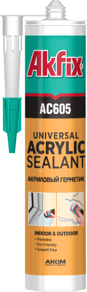 Akfix Герметик акриловий AC605 (білий) 310мл (Турція)