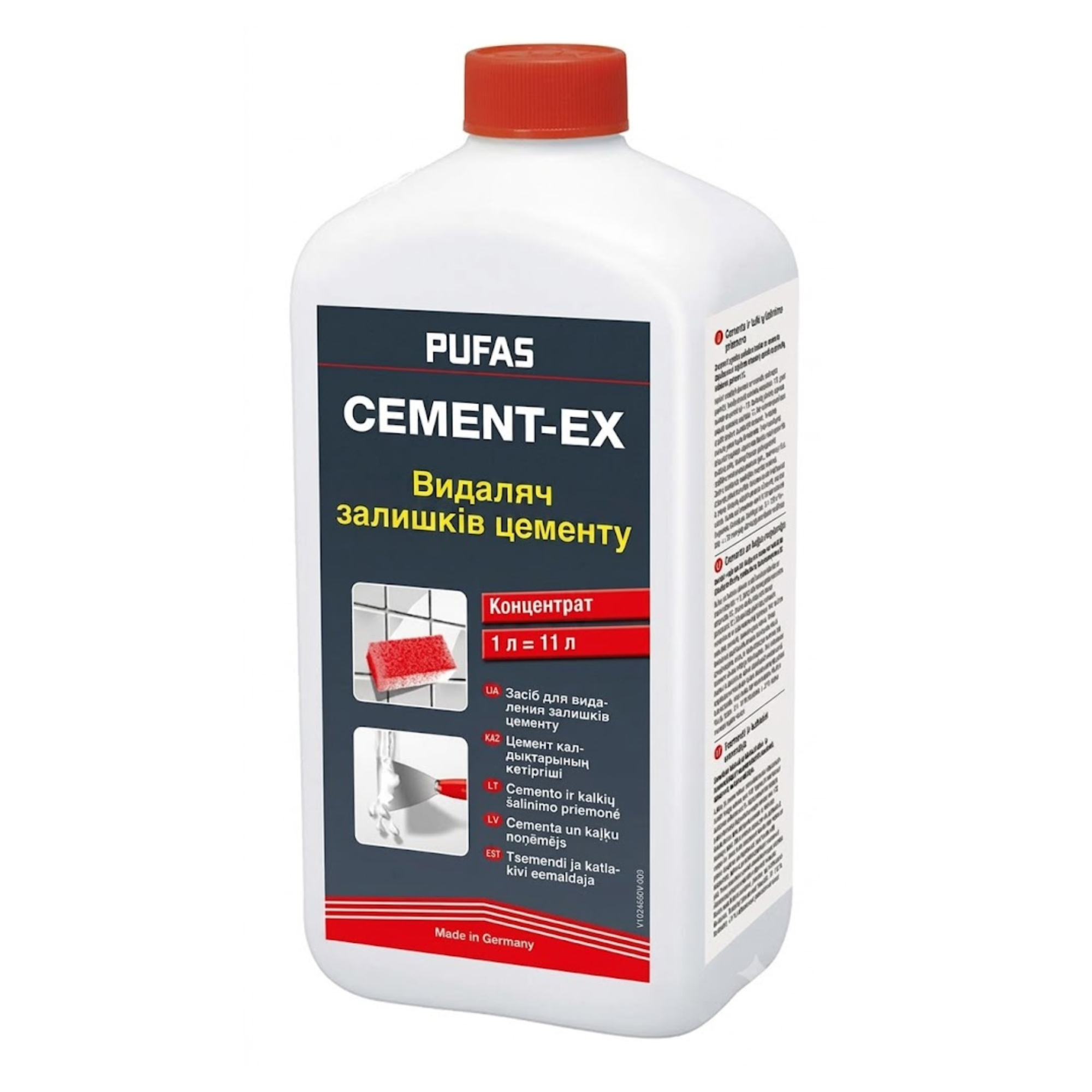 PUFAS Засіб д/видалення залишк. цементу (концентрат) Cement-Ex 1л