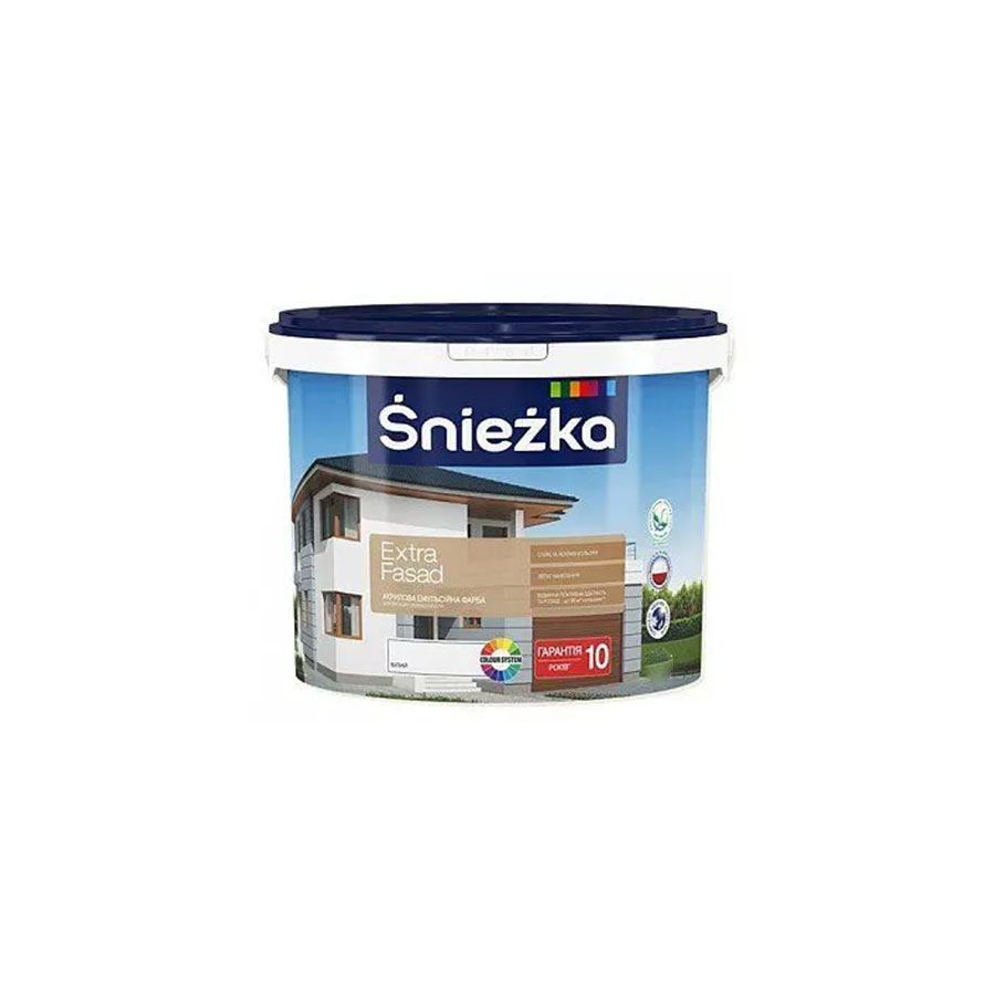 Sniezka Extra Fasad 15л (20кг) водоемульсія  біла акрилова