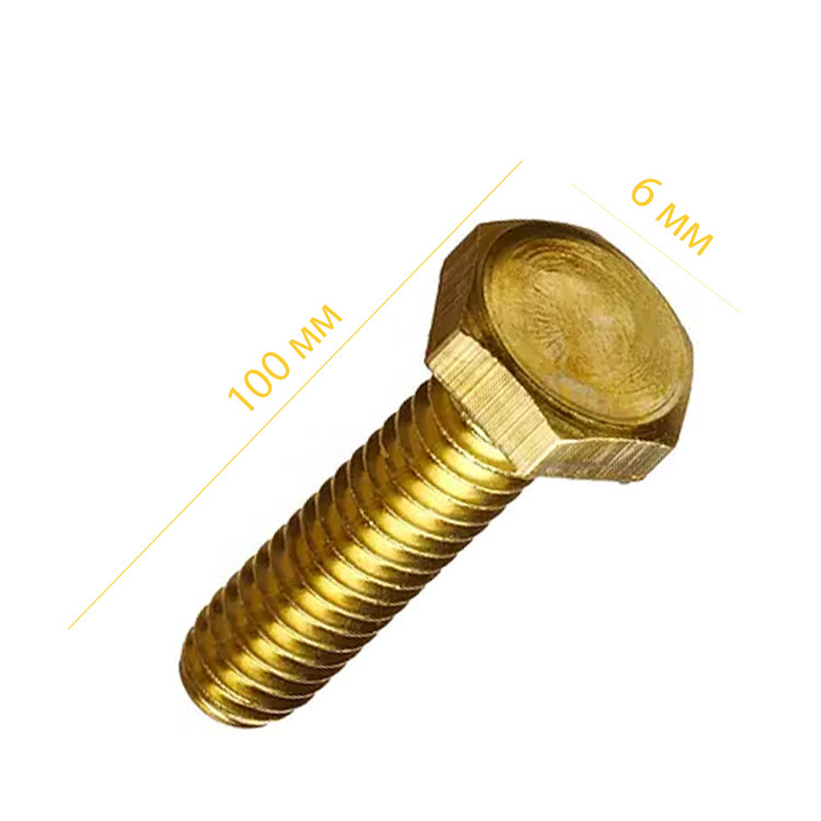 Болт шест.гол.  6х100 кл. 8.8 жовт
