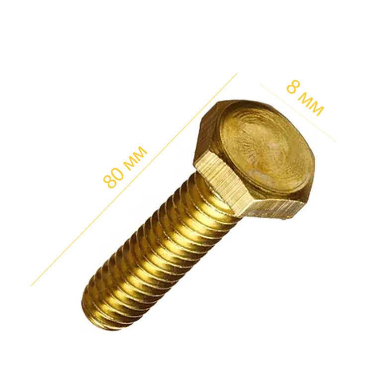 Болт шест.гол.  8х 80 кл. 8.8 жовт