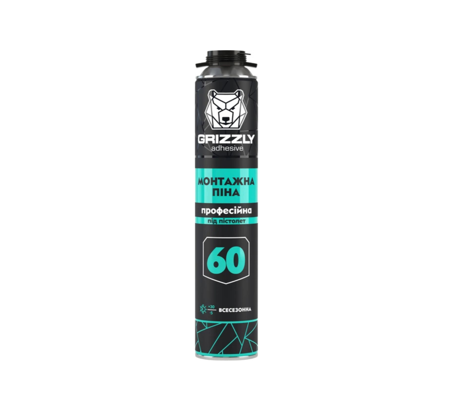 GRIZZLY Піна монтажна ручна -5°C /+30°C (60л) 800мл