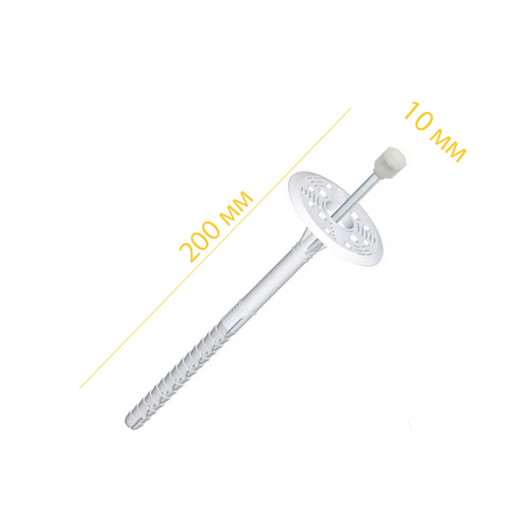 Wkret-met дюбель до вати з мет.стержнем  10x200   /100шт/