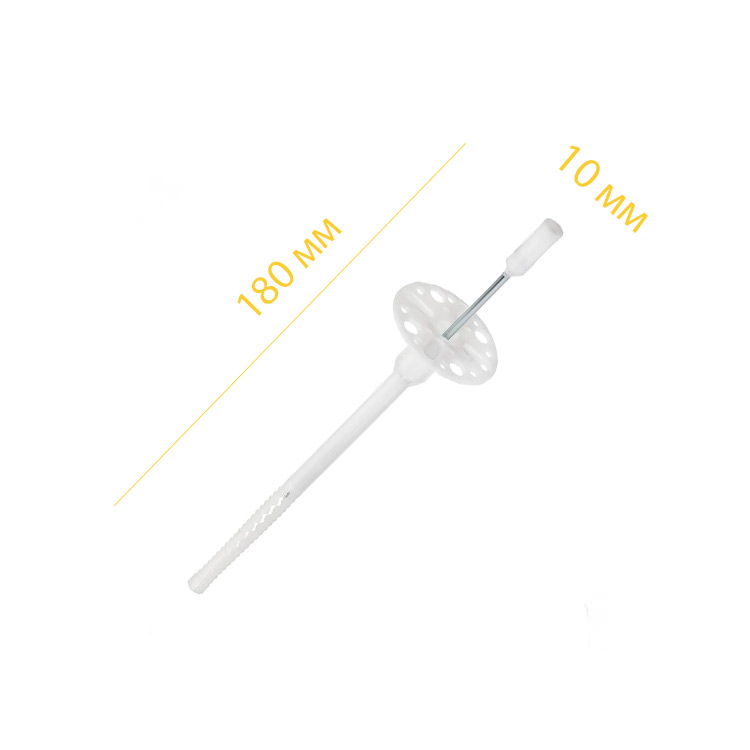 ТМ дюбель до вати з мет.стержнем  10x180   /200шт/ Україна