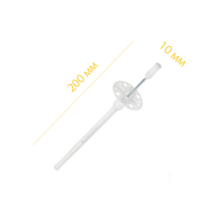 ТМ дюбель до вати з мет.стержнем  10x200   /150шт уп/