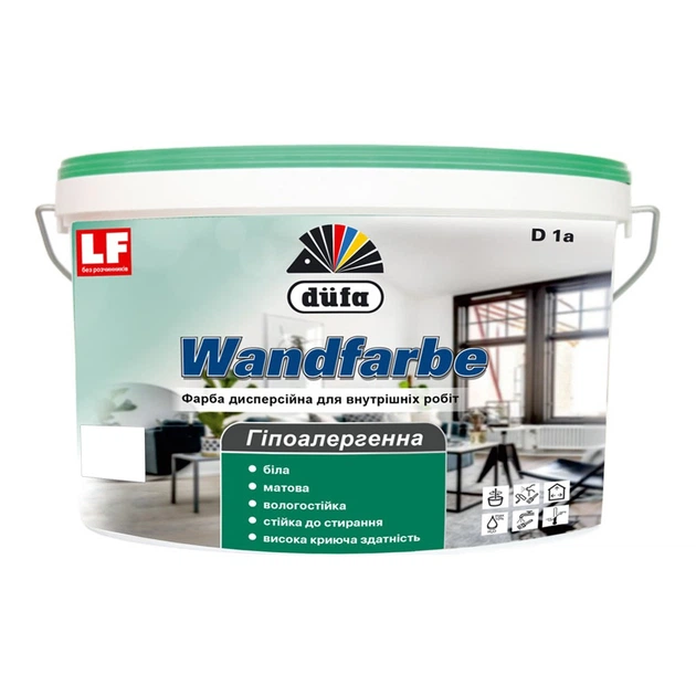 Dufa D1a Wandfarbe  2,5л (3,5кг) дисперсійна матова