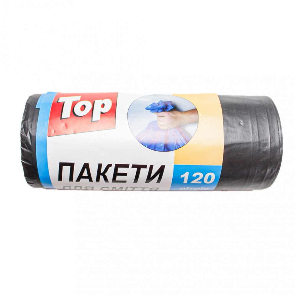 Пакети для сміття "TOP" (120л) 10шт