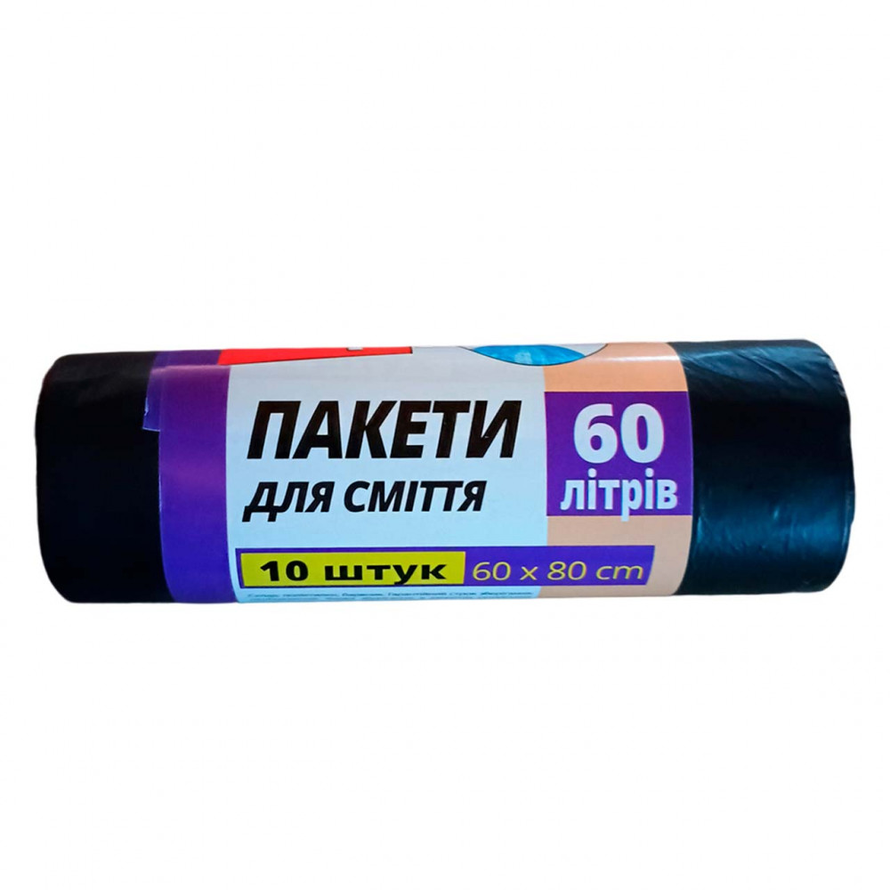 Пакети для сміття "TOP"  (60л) 10шт
