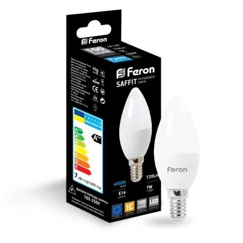 FERON LB-737 C37 230V 6W E27 2700K (свічка)