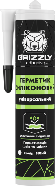 GRIZZLY Герметик силіконовий універсальний  (білий) 280мл