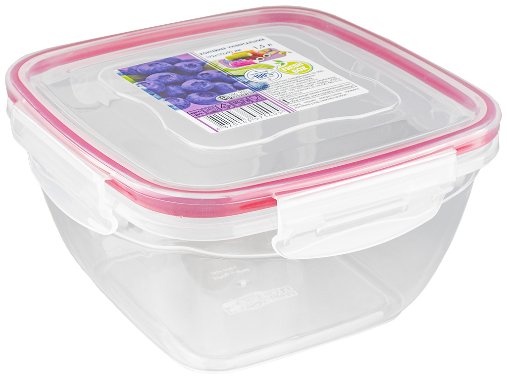 Контейнер харчовий герметичн. Fresh Box 1,5л (квадратн.)