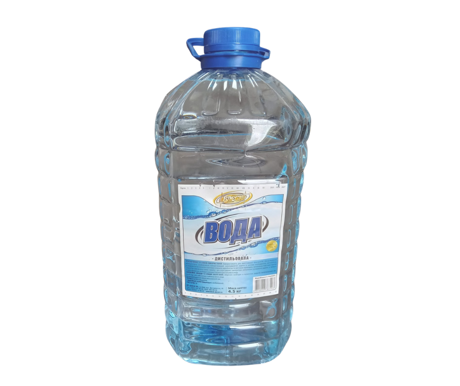 Вода дистильована  4,5кг