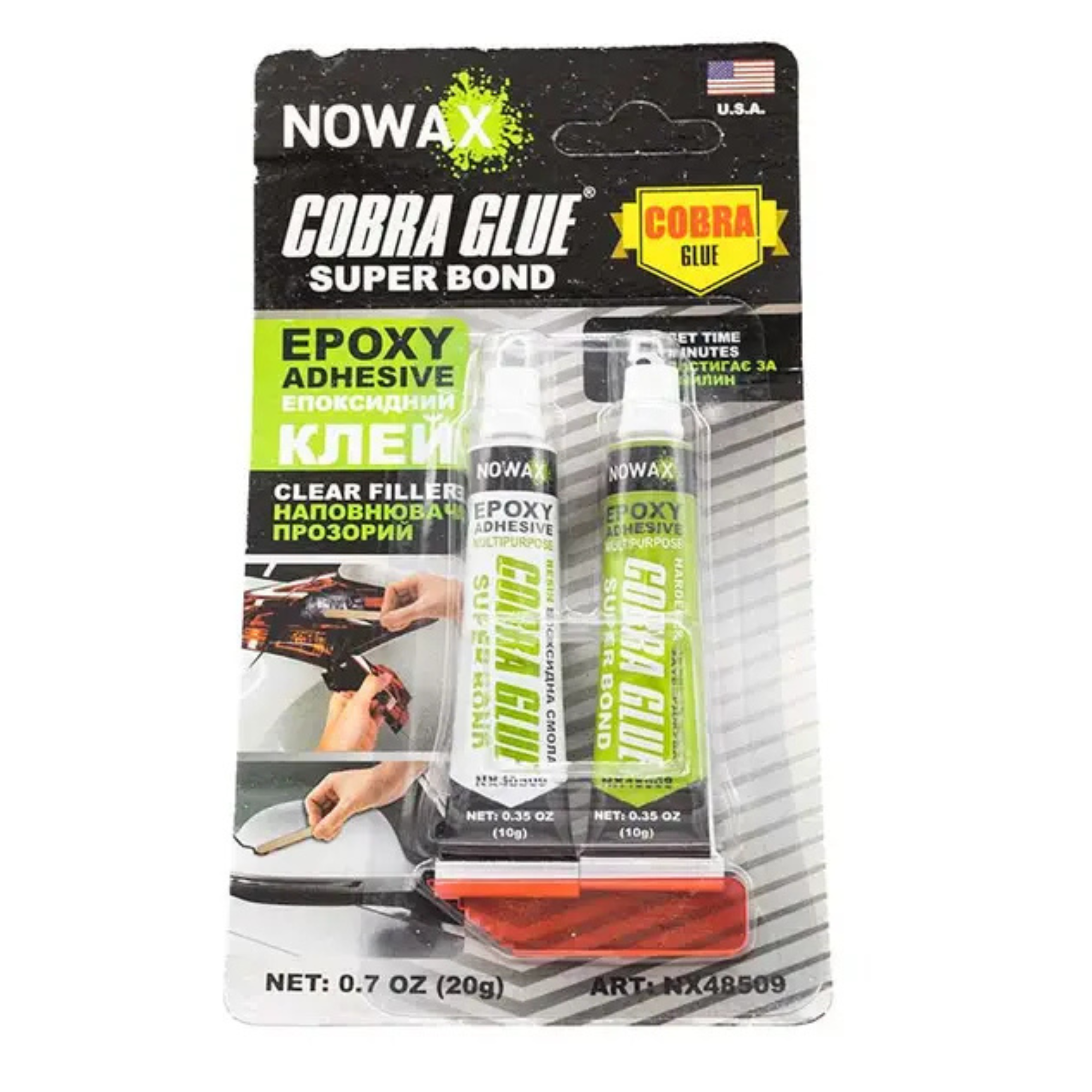 NowaX Клей епоксидний   МETALBOND 20гр. 48409
