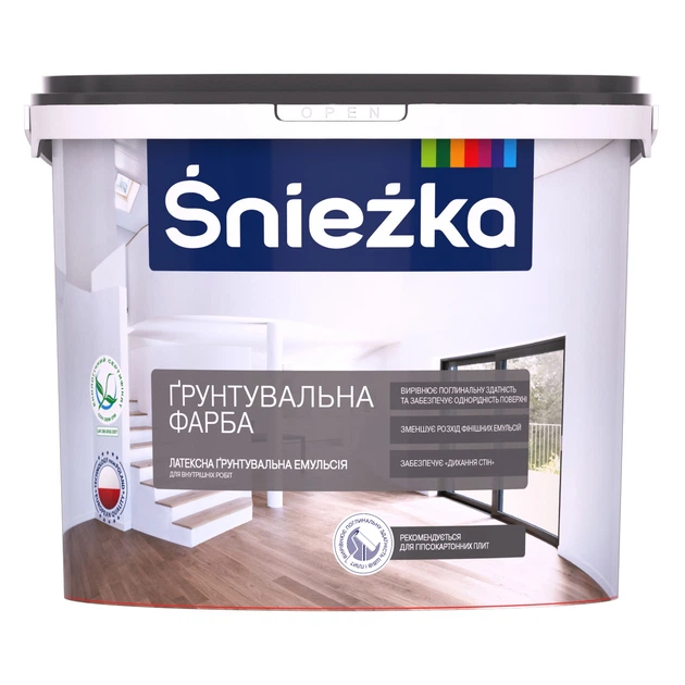 Sniezka Grunt  1л (1,4кг) біла латексна грунтувальна