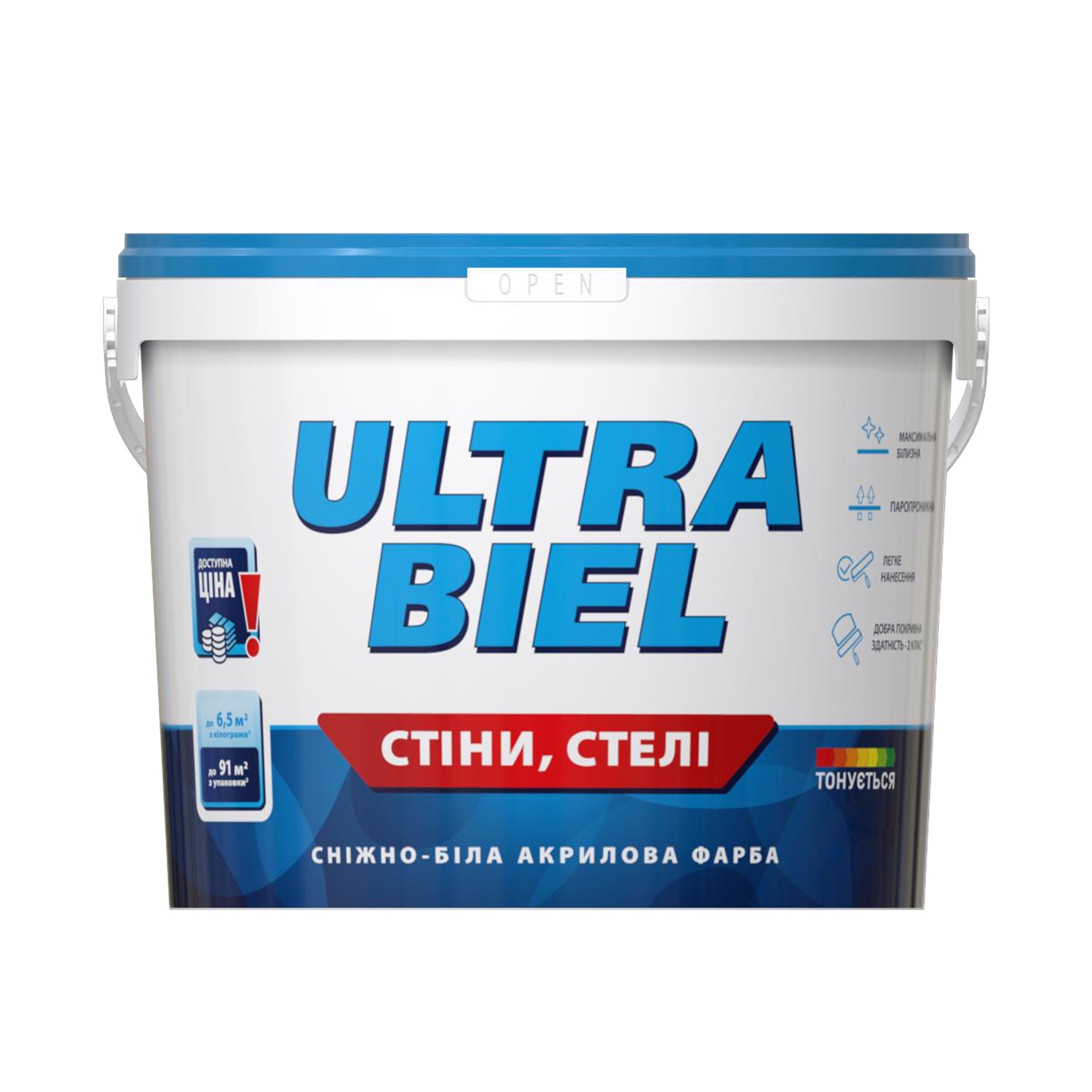 Sniezka Ultra Biel  1л (1,4кг) сніжно-біла акрилова