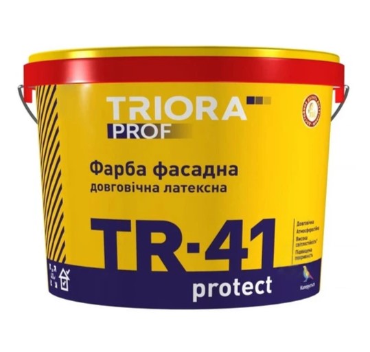 TRIORA Фарба фасадна латексна довговічна TR-41 Protect  3л