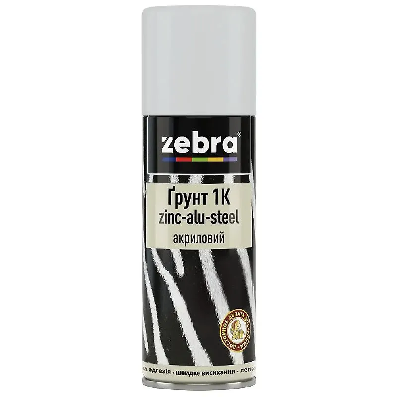 Zebra Грунт К1 Zink-Alu-Steel акриловий професійний 400ml
